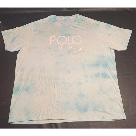 Men’s‎ Polo Ralph Lauren Short Sleeve T Shirt "Polo 1992" Faded Mint XLT NWT - Picture 1 of 11